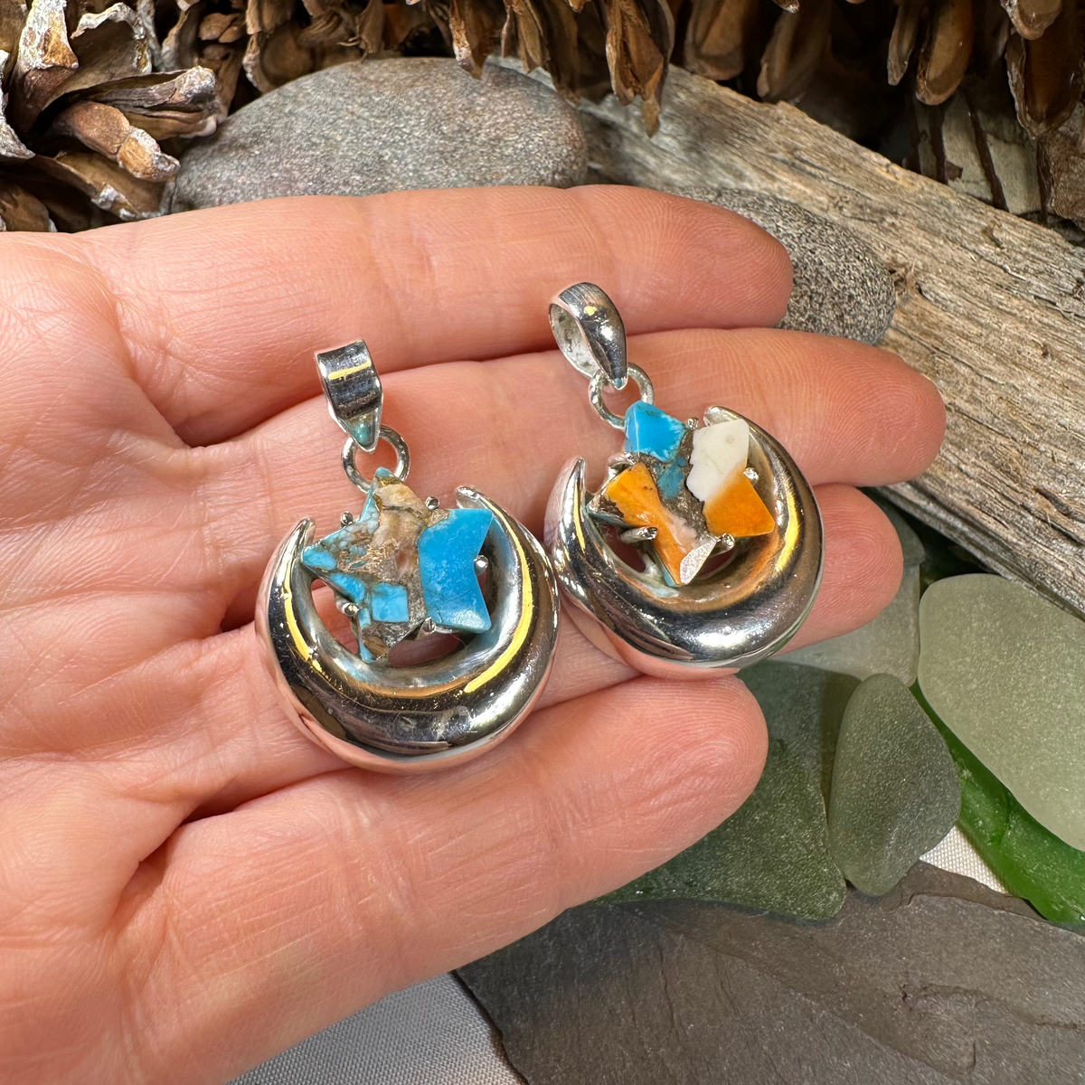 Dreamweaver Moon & Star Necklace | Pendant | Wiccan Center