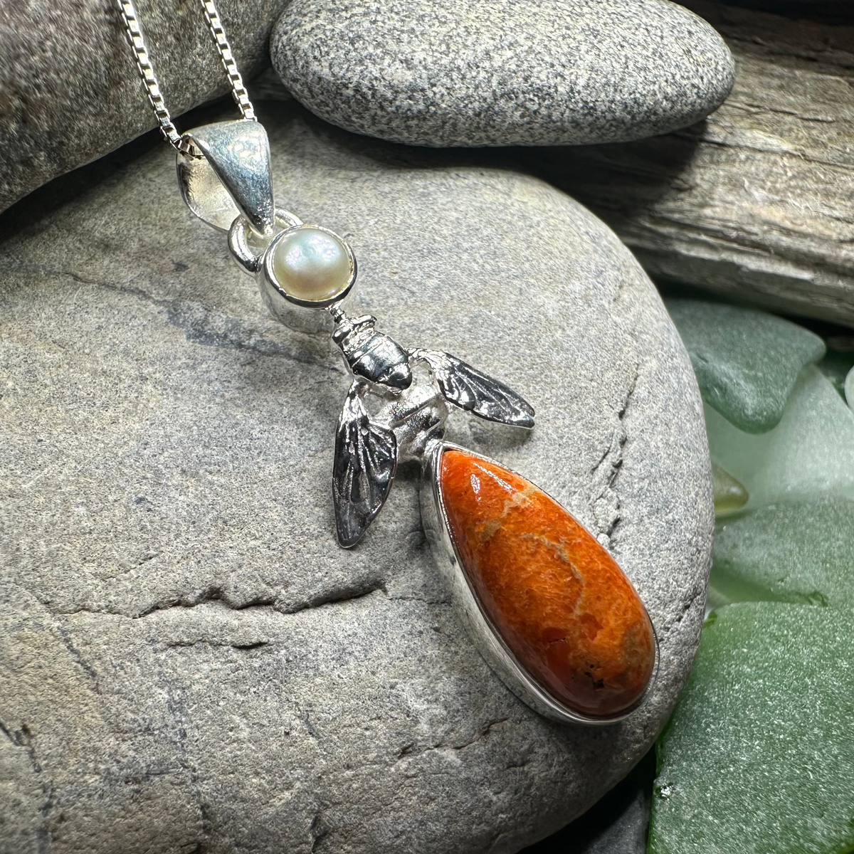 Summer Garden Bee Necklace | Pendant | Wiccan Center