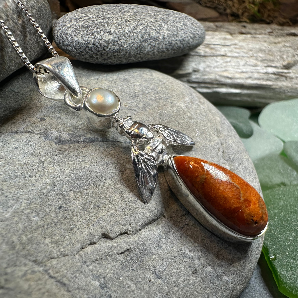 Summer Garden Bee Necklace | Pendant | Wiccan Center