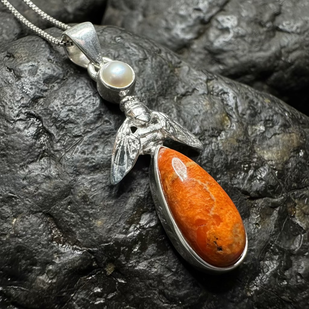 Summer Garden Bee Necklace | Pendant | Wiccan Center
