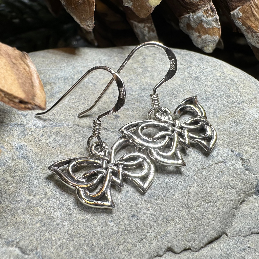 Flutter Celtic Butterfly Earrings | Dangle Earrings | Wiccan Center
