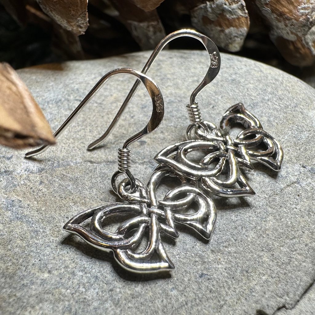 Flutter Celtic Butterfly Earrings | Dangle Earrings | Wiccan Center