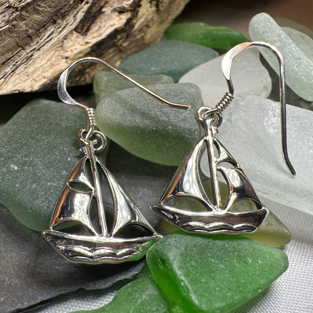 Fairwinds Ship Earrings | Dangle Earrings | Wiccan Center