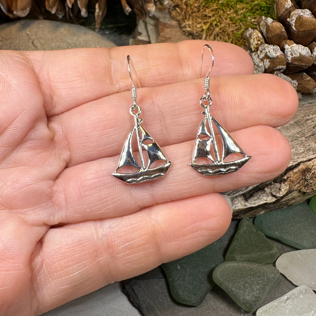 Fairwinds Ship Earrings | Dangle Earrings | Wiccan Center
