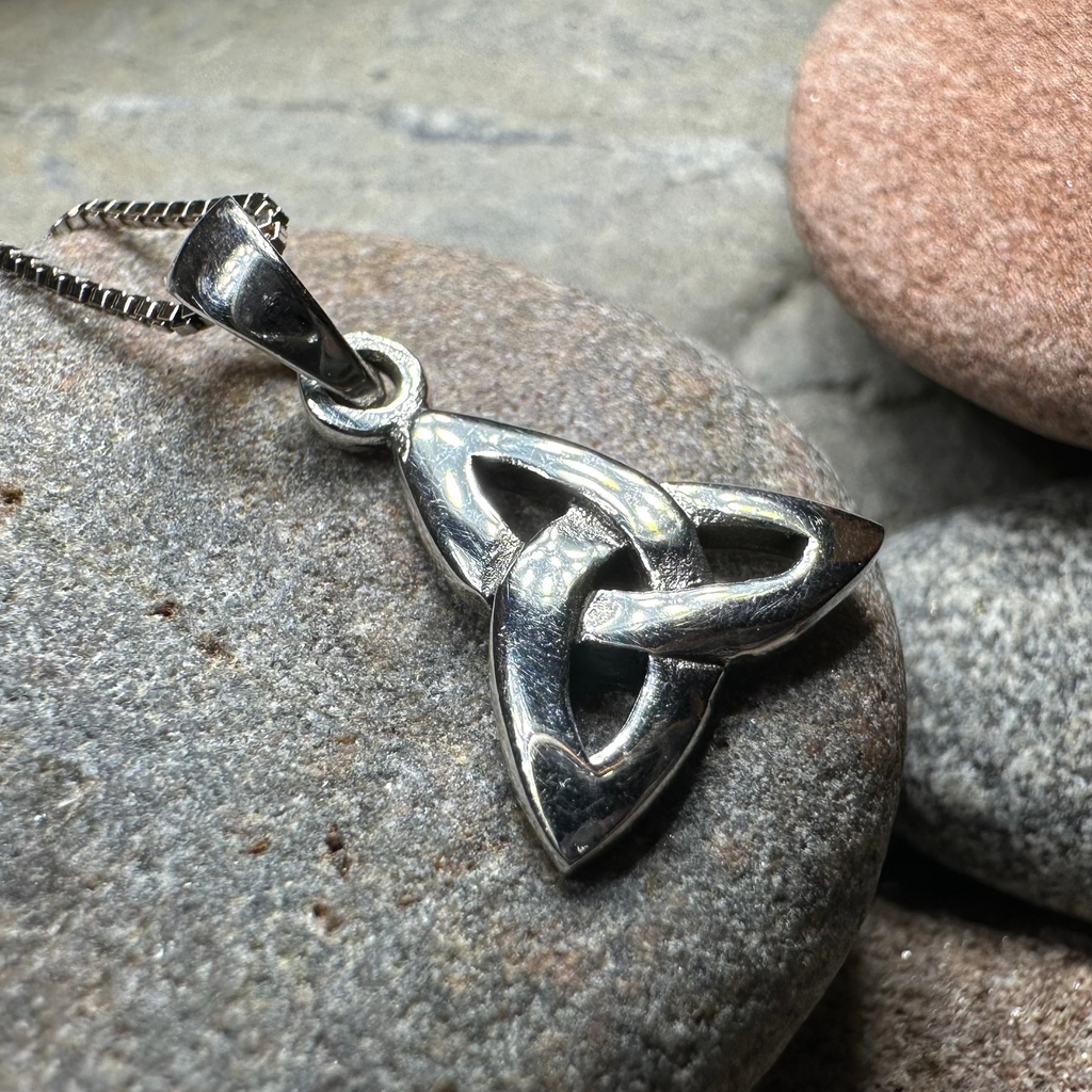 Karstyn Celtic Trinity Knot Necklace in Sterling Silver | Pendant | Wiccan Center