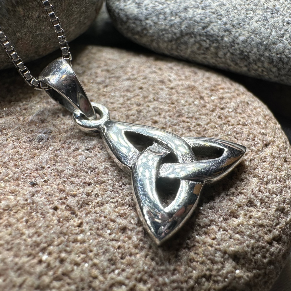 Karstyn Celtic Trinity Knot Necklace in Sterling Silver | Pendant | Wiccan Center
