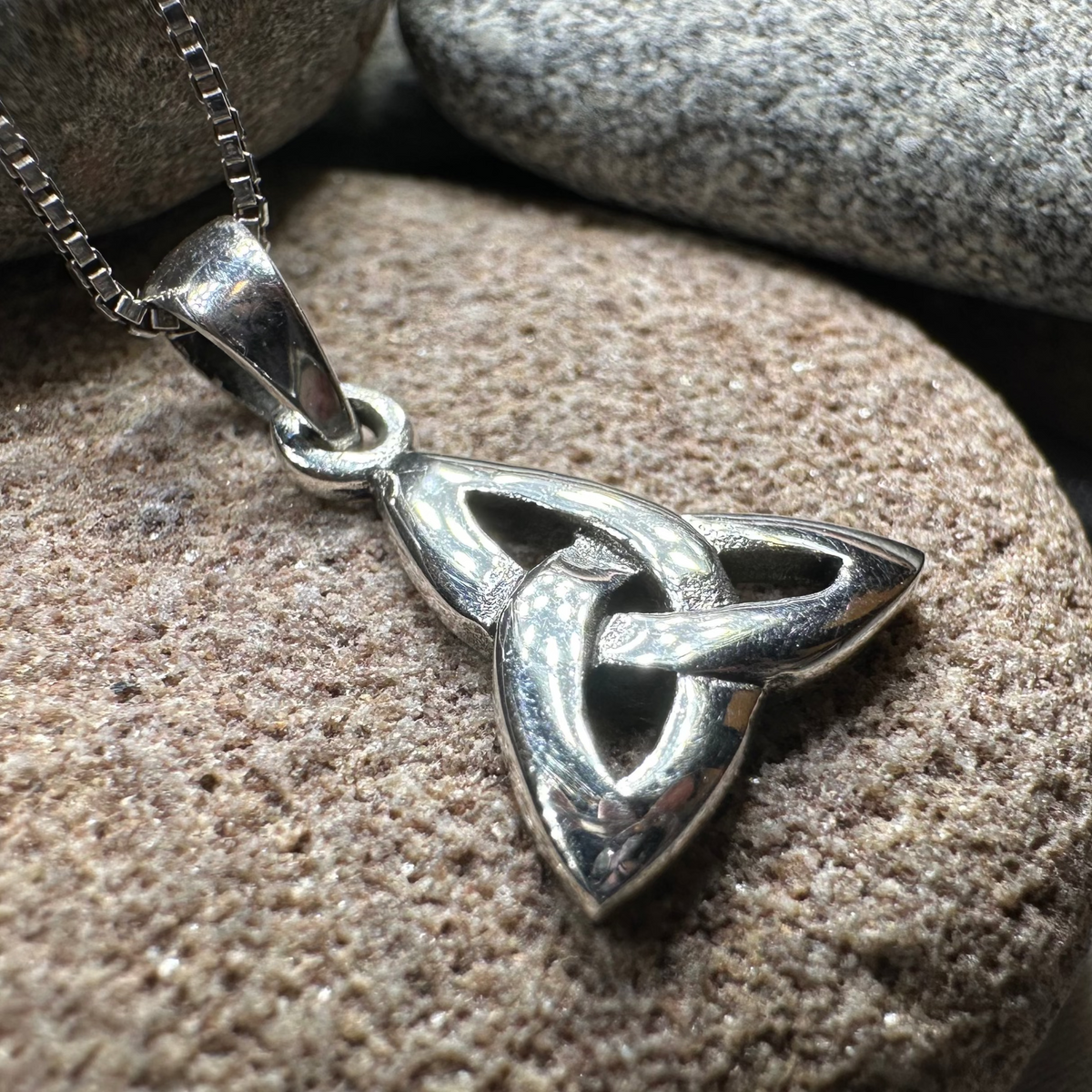 Karstyn Celtic Trinity Knot Necklace in Sterling Silver | Pendant | Wiccan Center