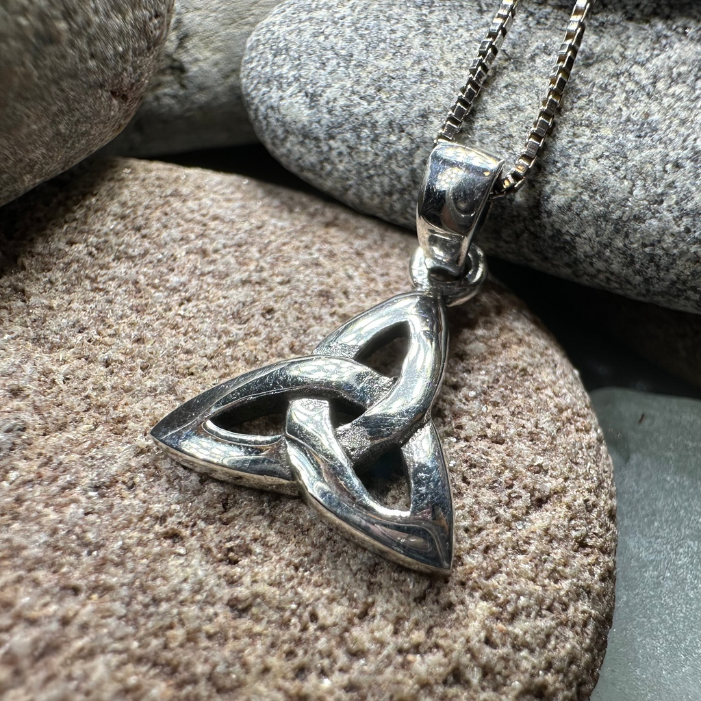 Karstyn Celtic Trinity Knot Necklace in Sterling Silver | Pendant | Wiccan Center