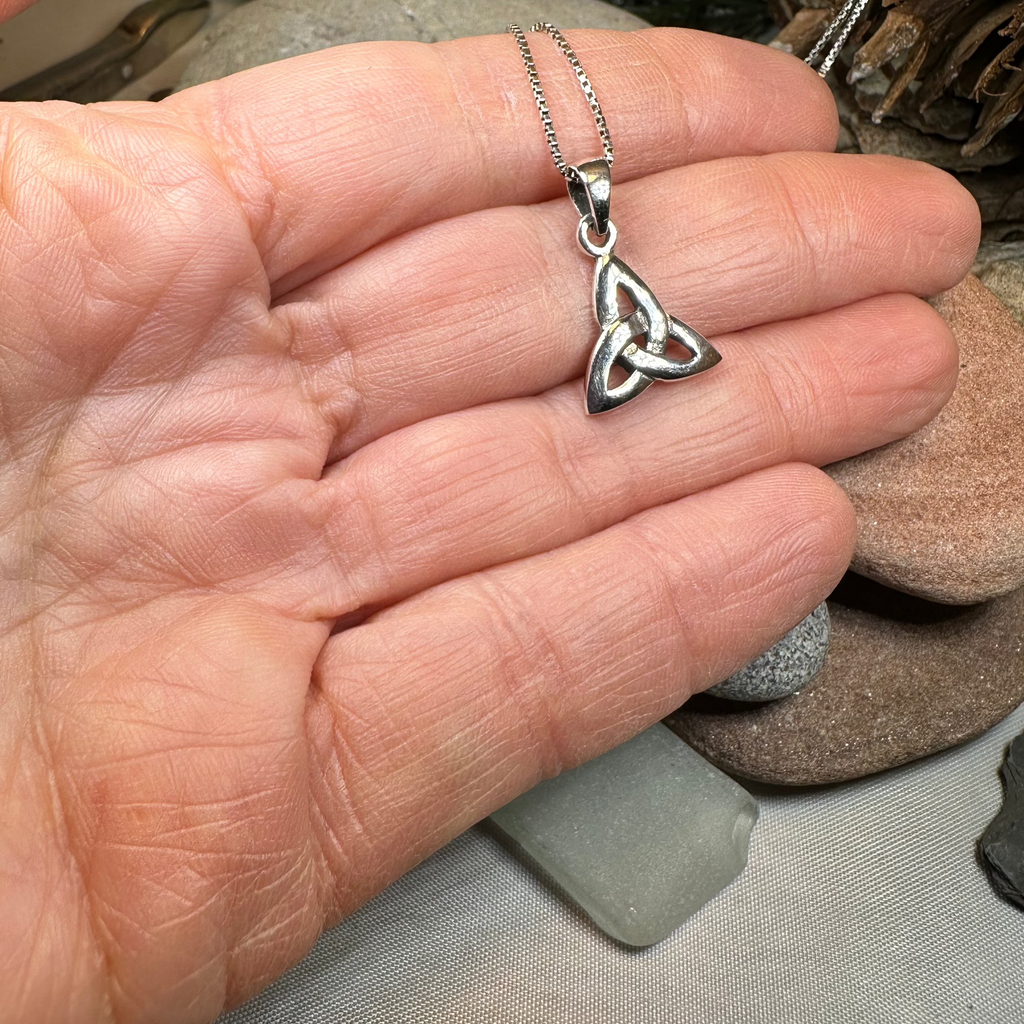 Karstyn Celtic Trinity Knot Necklace in Sterling Silver | Pendant | Wiccan Center