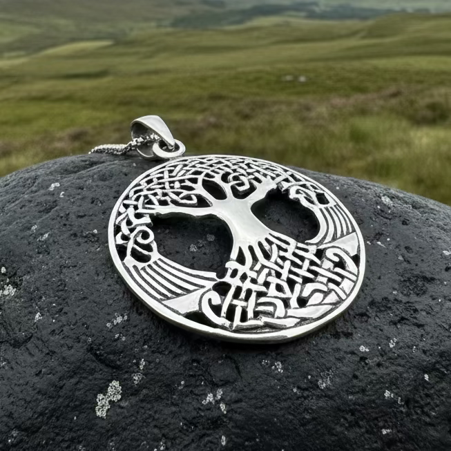 Eternal Celtic Tree of Life Necklace in Sterling Silver | Pendant | Wiccan Center