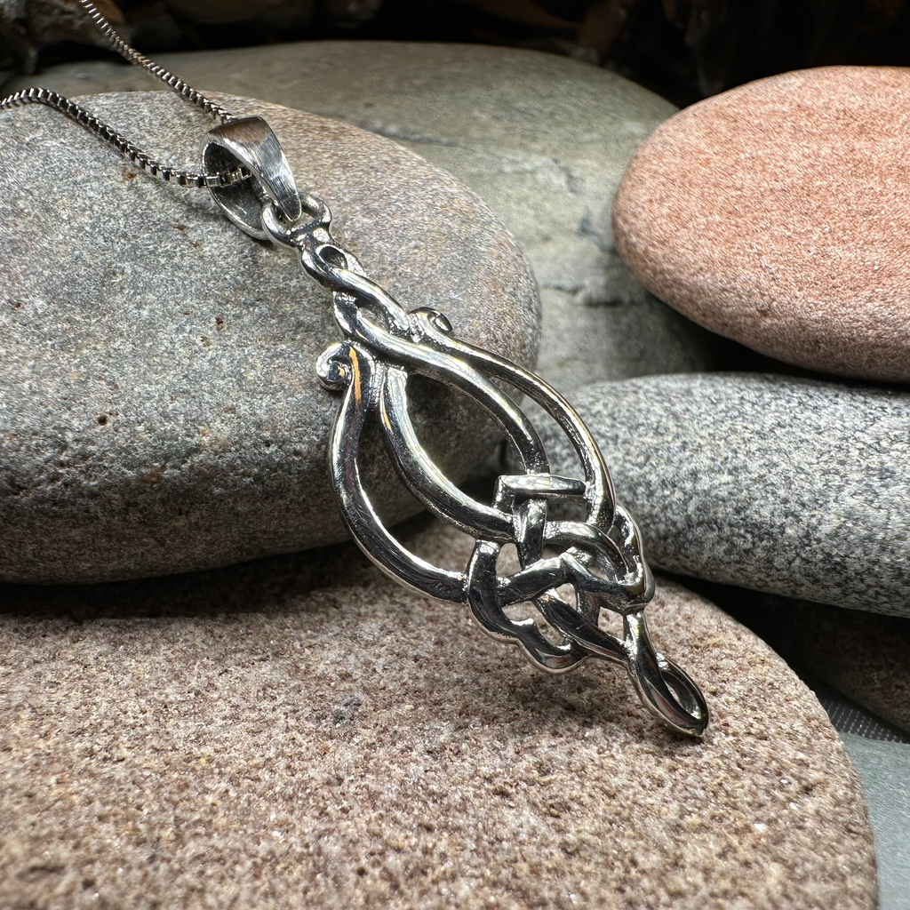Olivia Celtic Knot Necklace in Sterling Silver | Pendant | Wiccan Center