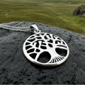 Modern Tree of Life Necklace in Sterling Silver | Pendant | Wiccan Center