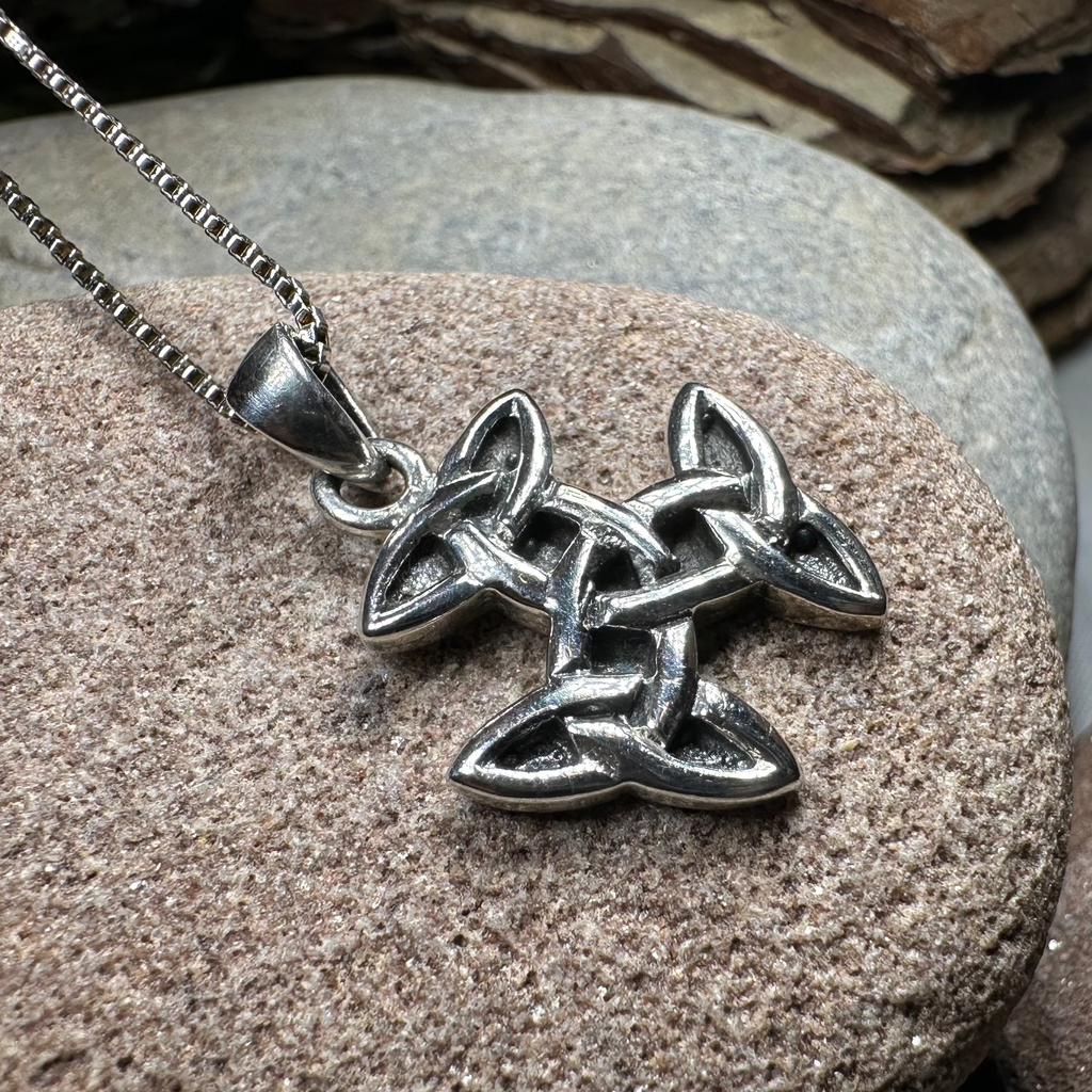 Three Trinity Knot Necklace | Pendant | Wiccan Center