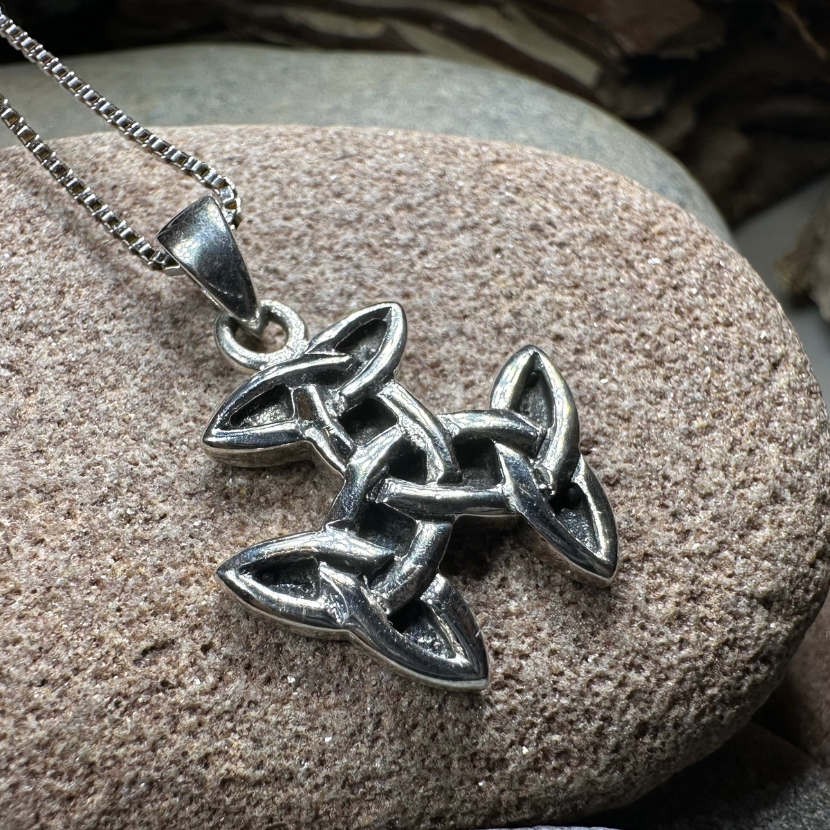 Three Trinity Knot Necklace | Pendant | Wiccan Center