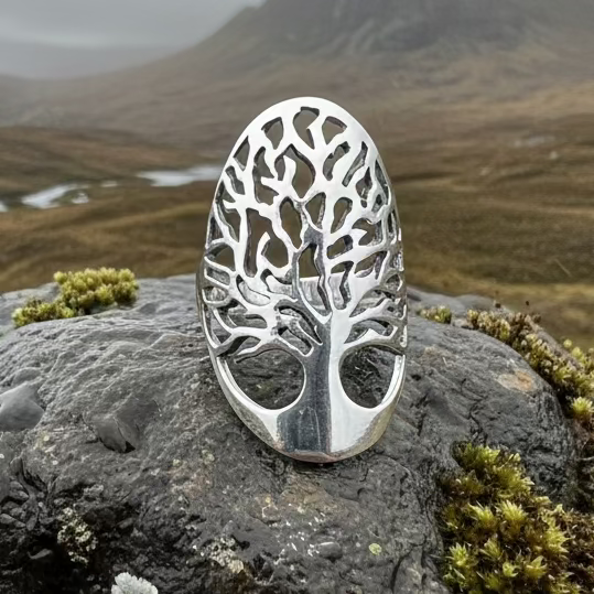 Caroline Tree of Life Ring in Sterling Silver | Ring | Wiccan Center