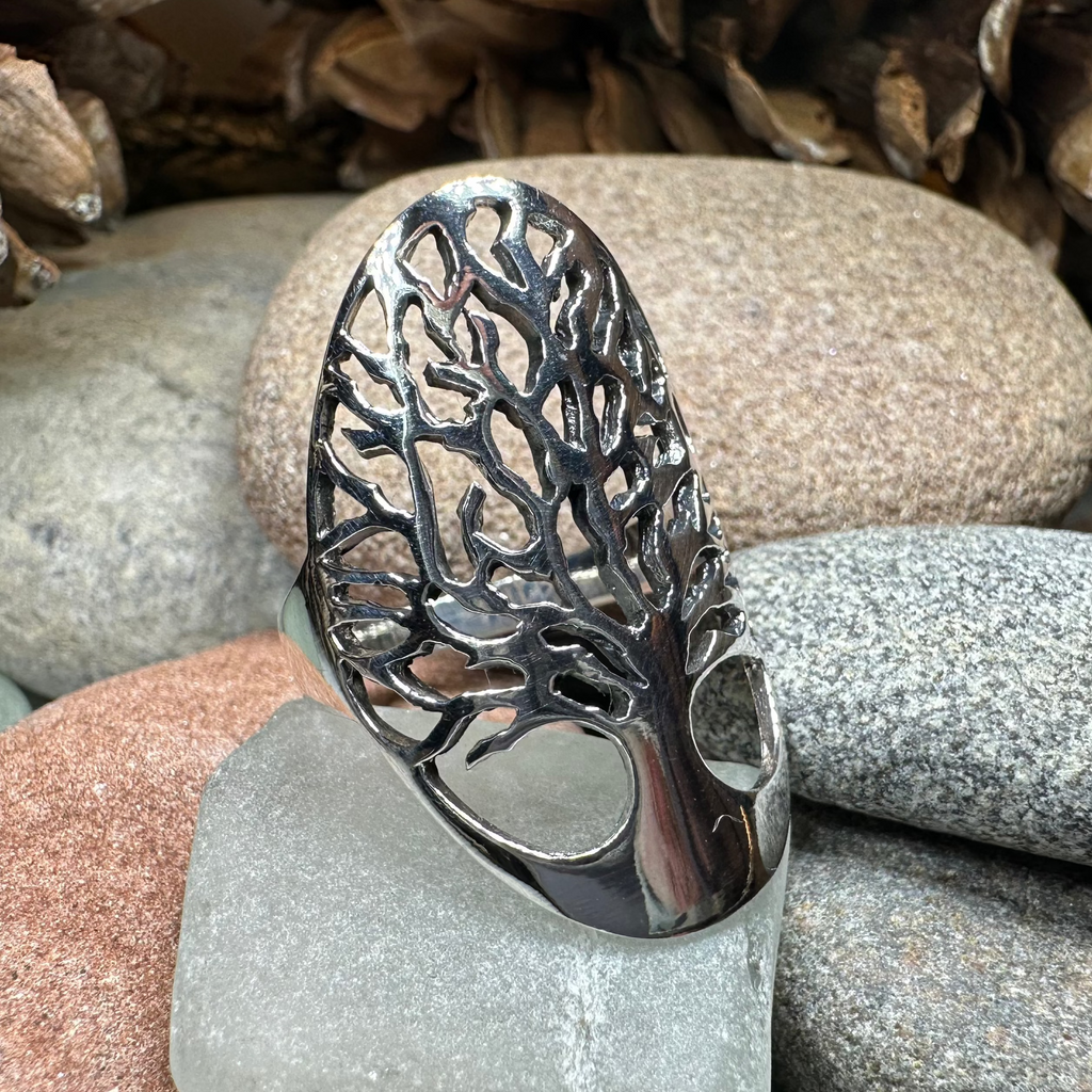 Caroline Tree of Life Ring in Sterling Silver | Ring | Wiccan Center