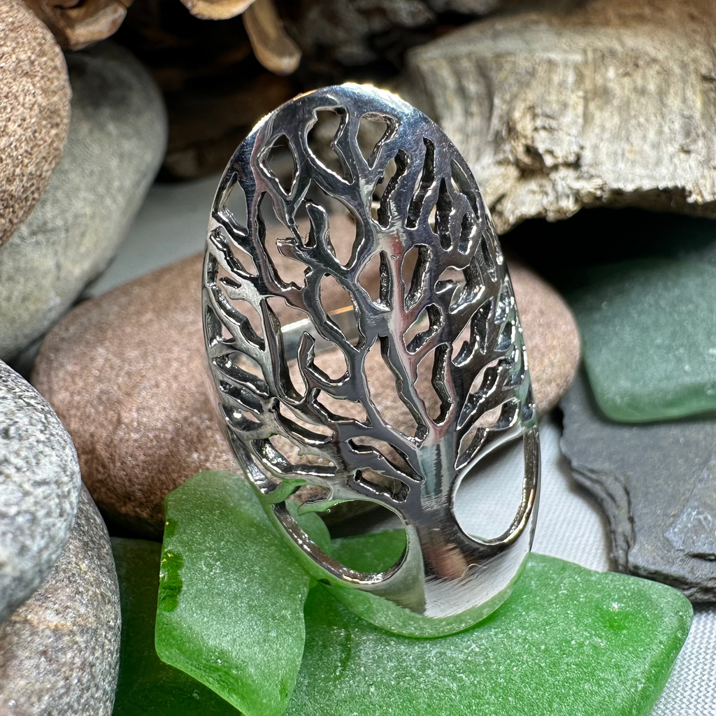 Caroline Tree of Life Ring in Sterling Silver | Ring | Wiccan Center