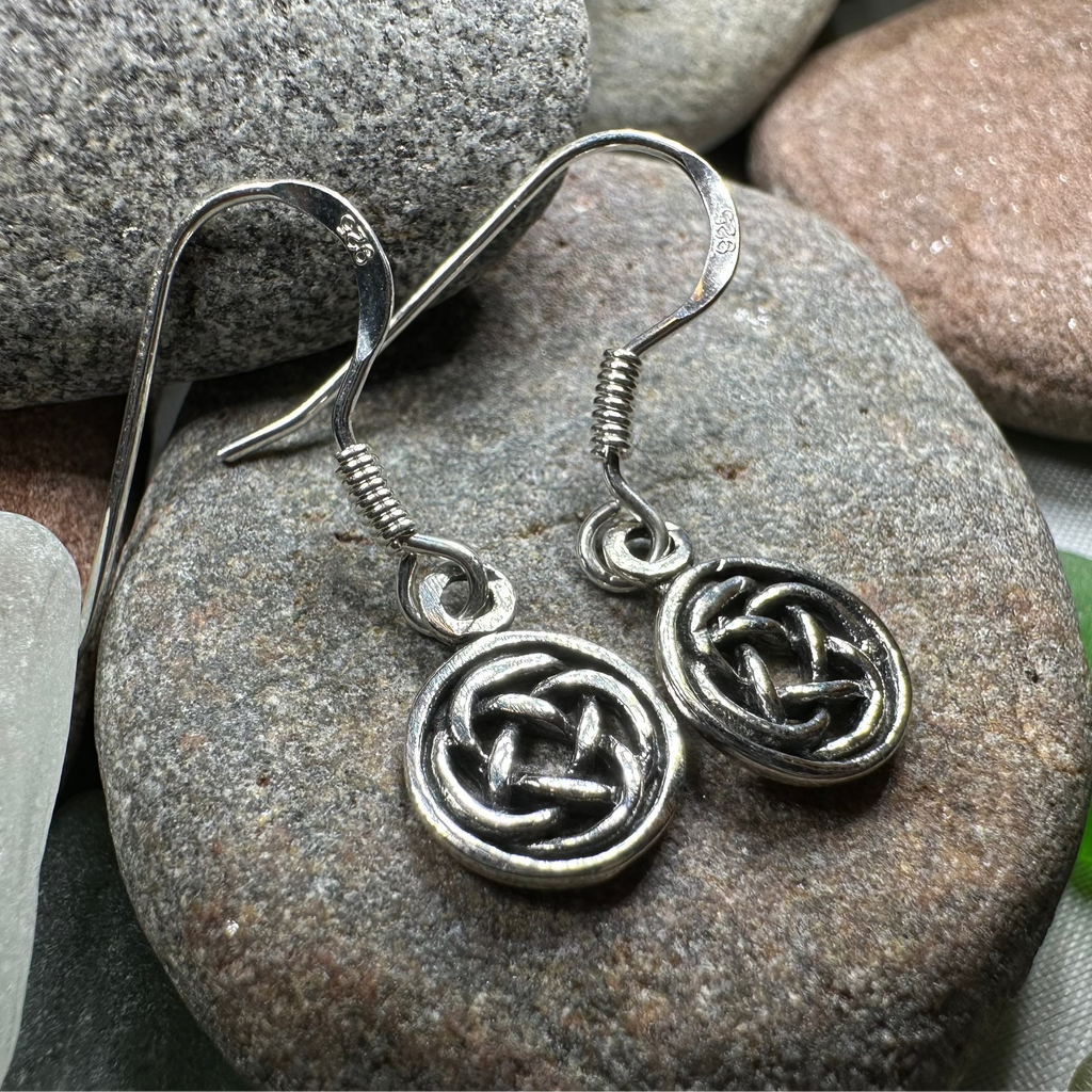 Dainty Dara Knot Earrings | Dangle Earrings | Wiccan Center