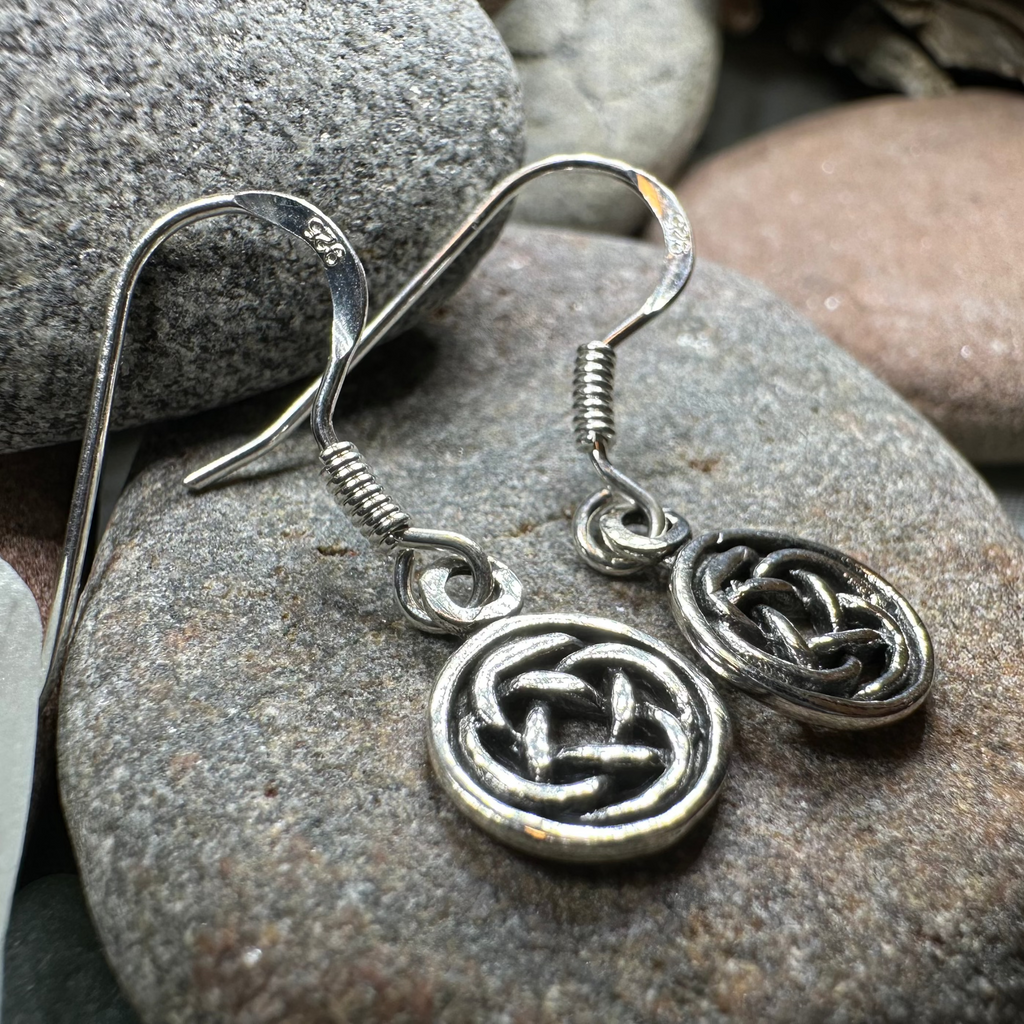 Dainty Dara Knot Earrings | Dangle Earrings | Wiccan Center
