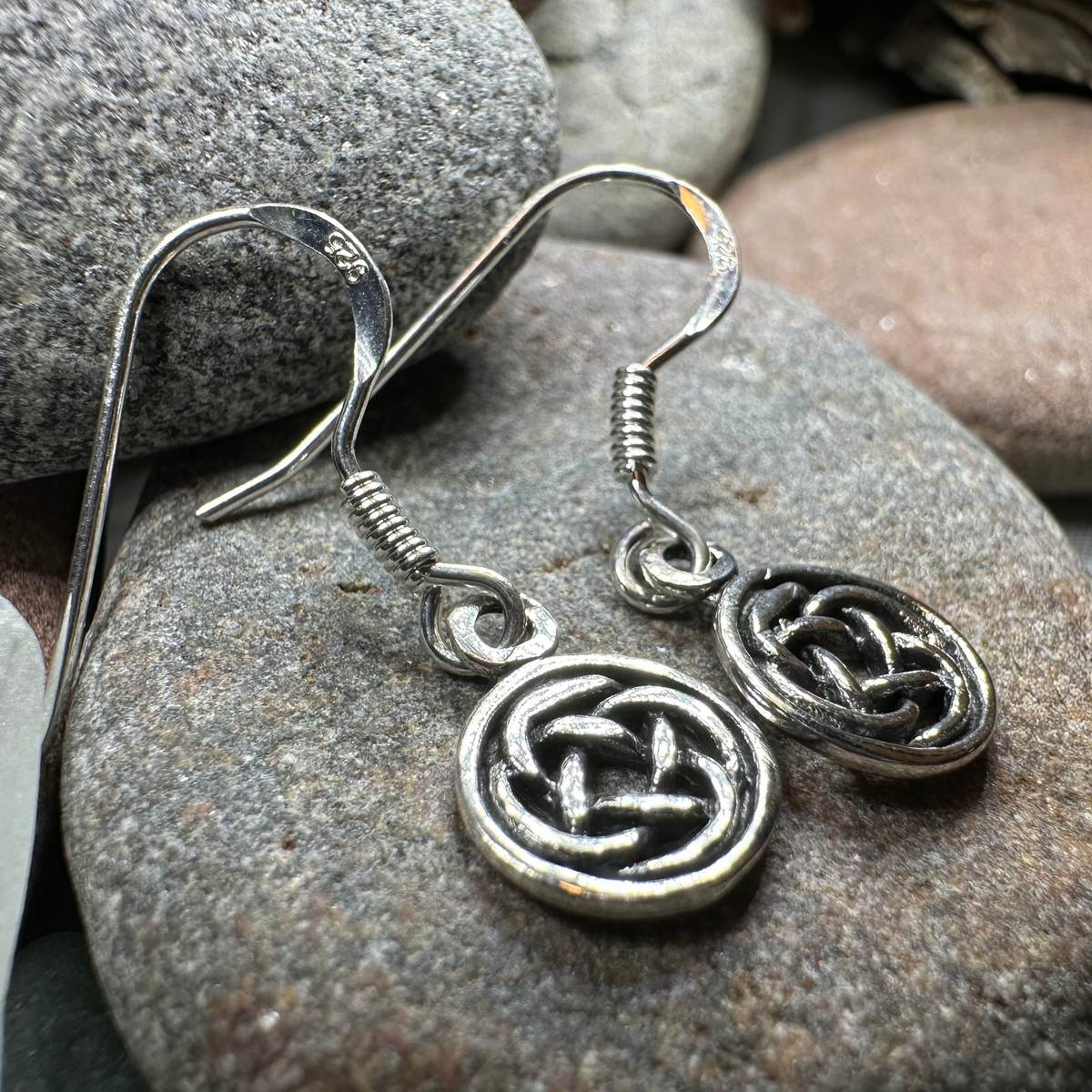 Dainty Dara Knot Earrings | Dangle Earrings | Wiccan Center