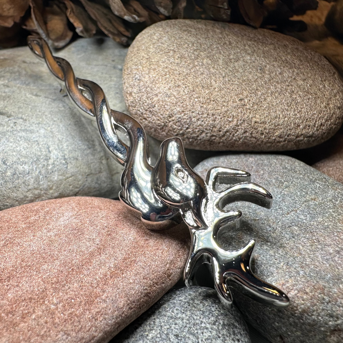 Stag Kilt Pin - Handmade in Scotland | Kilt Pin | Wiccan Center
