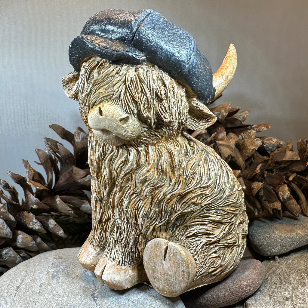 Cheeky Scottish Highland Cow Figurine | Gifts | Wiccan Center