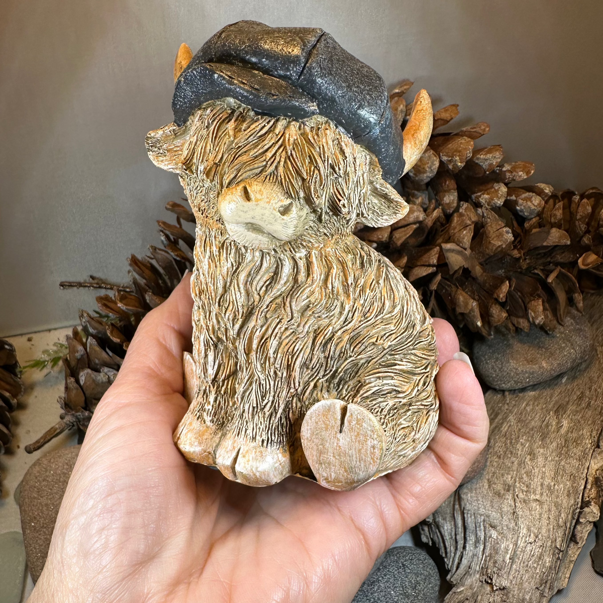 Cheeky Scottish Highland Cow Figurine | Gifts | Wiccan Center
