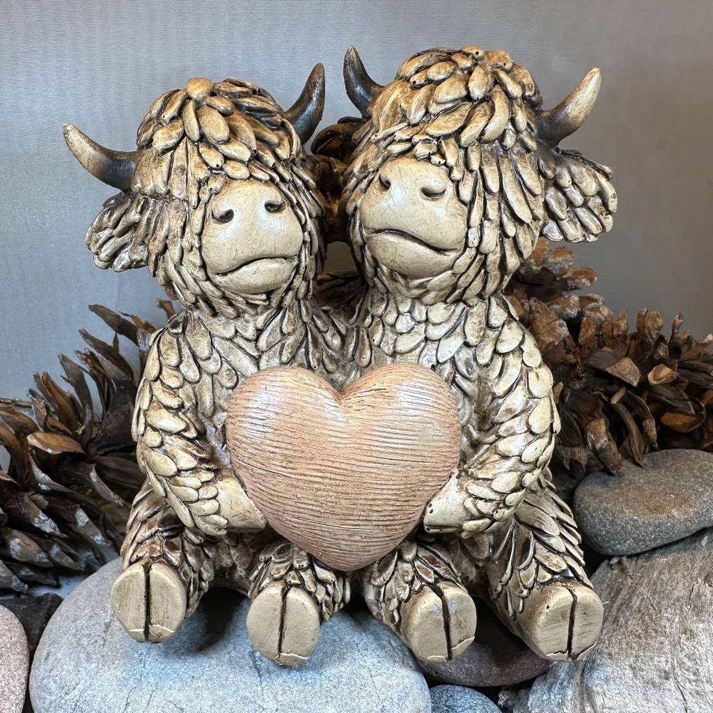 Our Love Highland Cow Figurine | Gifts | Wiccan Center