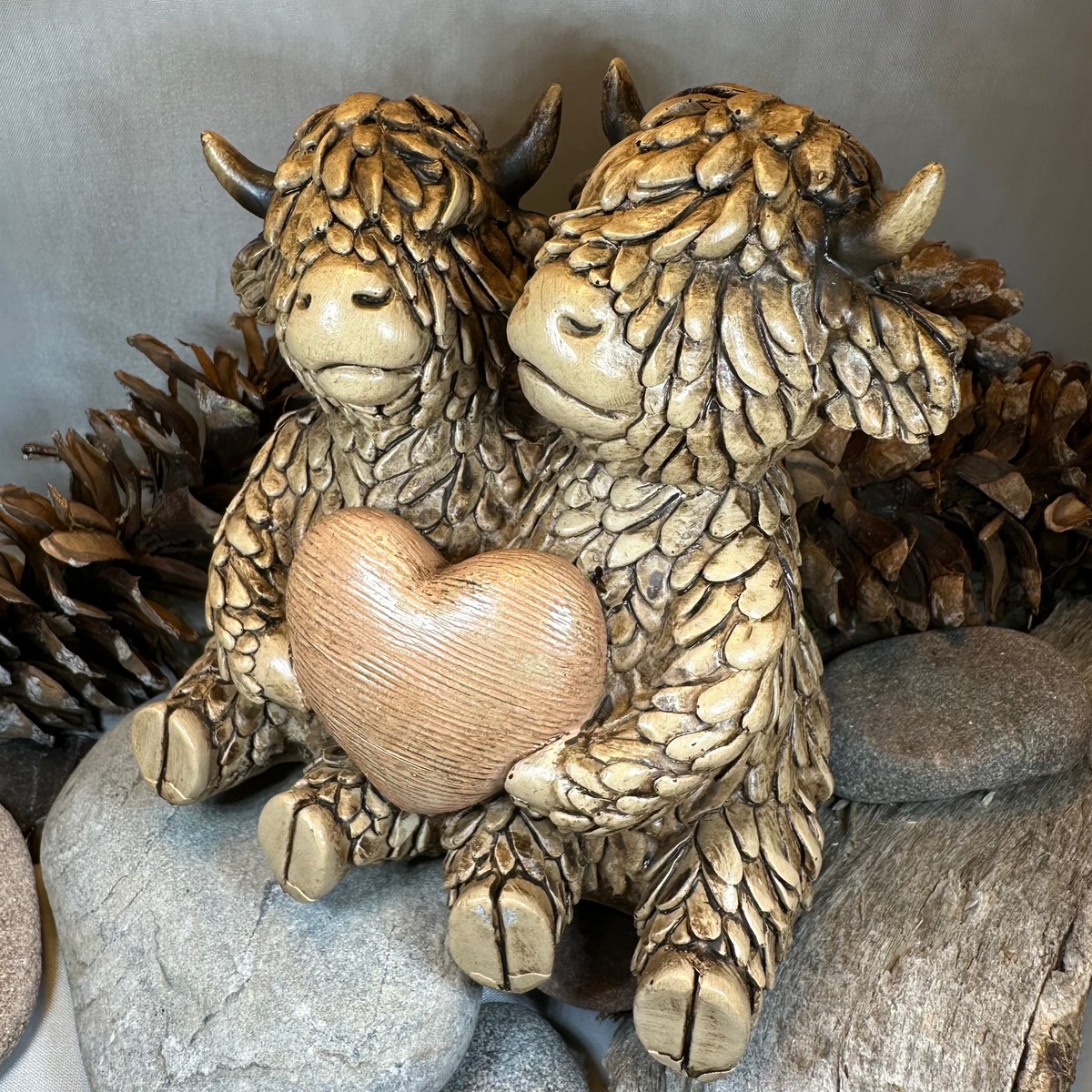 Our Love Highland Cow Figurine | Gifts | Wiccan Center