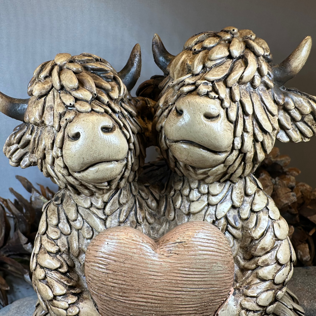 Our Love Highland Cow Figurine | Gifts | Wiccan Center