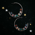 Nebula Rainbow Pride Hoop Earrings | Earrings | Wiccan Center