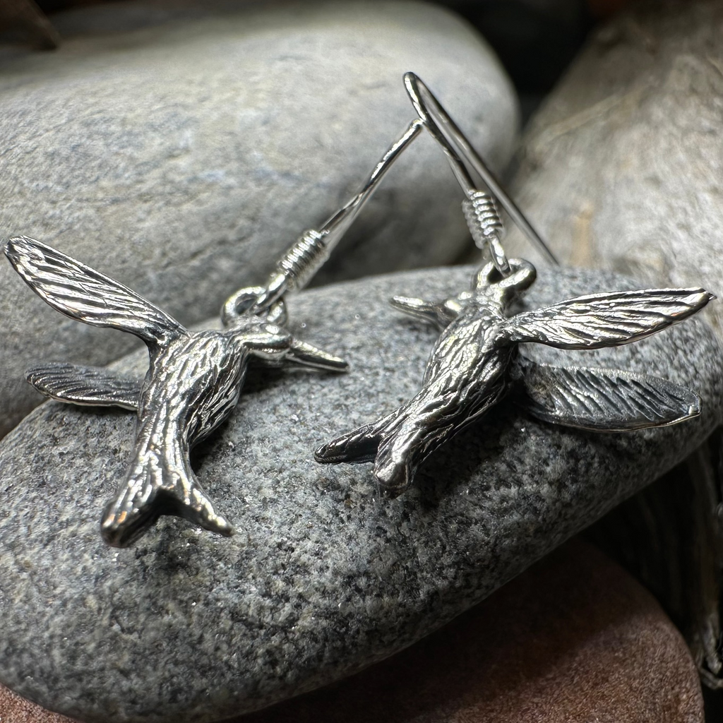 Realistic Hummingbird Earrings | Dangle Earrings | Wiccan Center