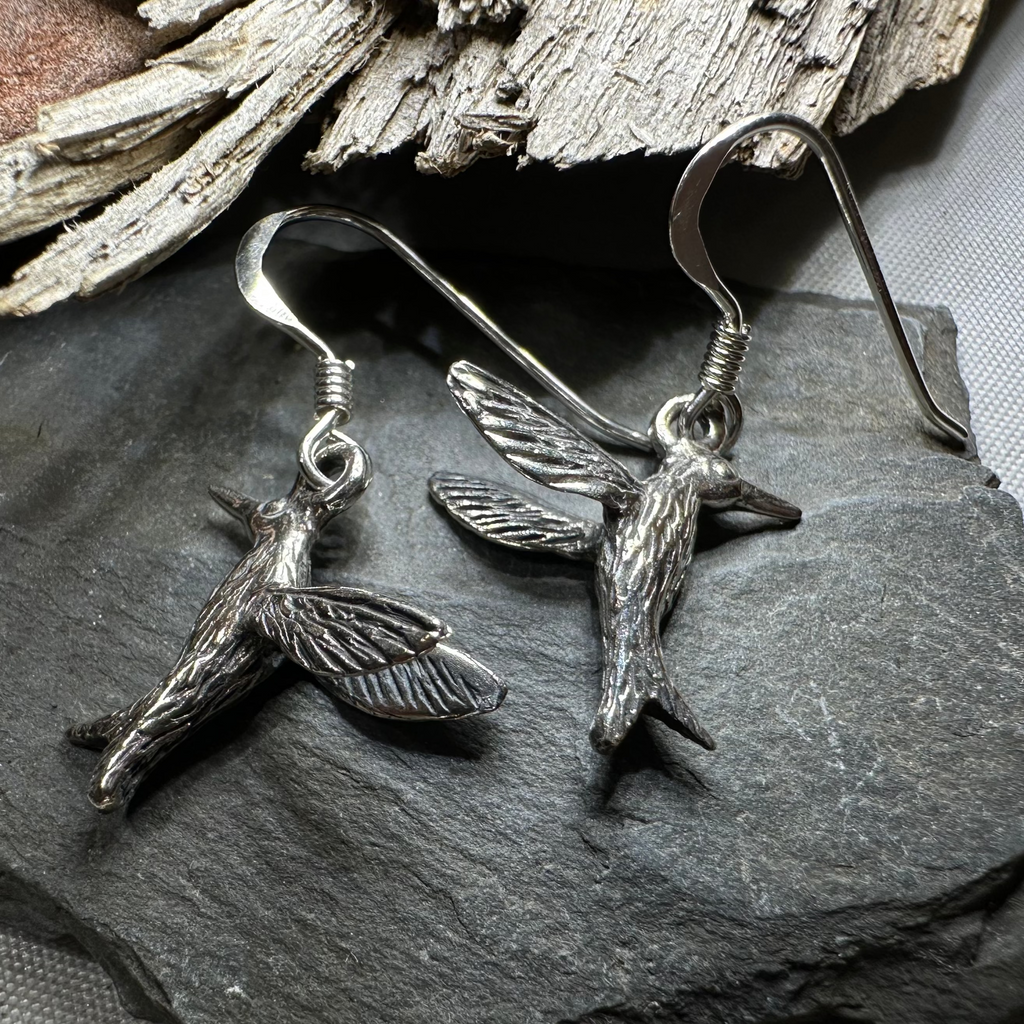 Realistic Hummingbird Earrings | Dangle Earrings | Wiccan Center