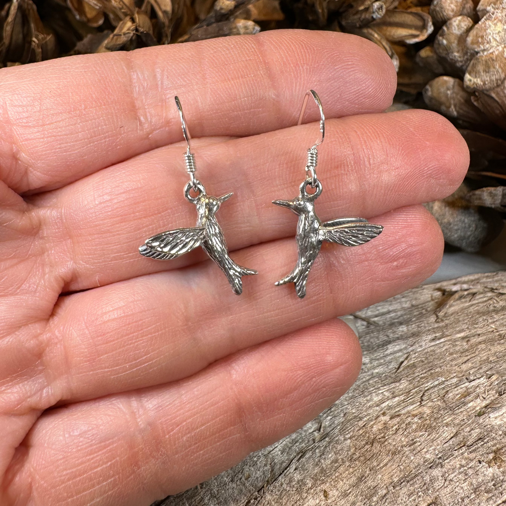 Realistic Hummingbird Earrings | Dangle Earrings | Wiccan Center