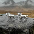 Legendary Unicorn Post Back Earrings in Sterling Silver | Post Earrings | Wiccan Center