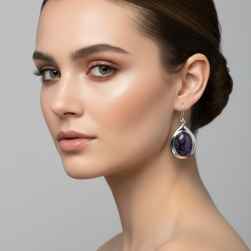 Heathergems Teardrop Earrings - Handmade in Scotland