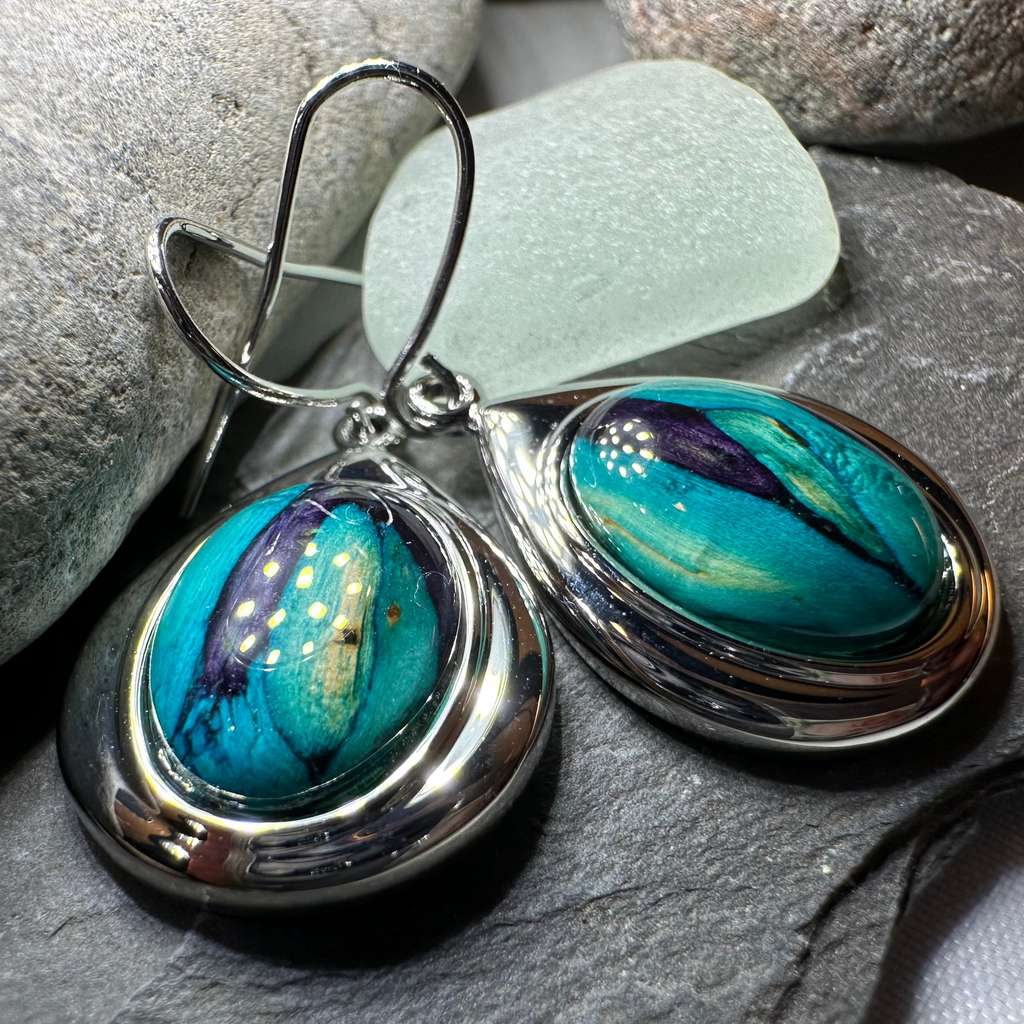 Heathergems Teardrop Earrings - Handmade in Scotland