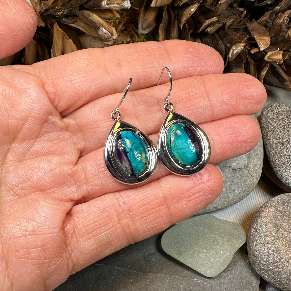 Heathergems Teardrop Earrings - Handmade in Scotland