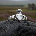 Aurora Irish Claddagh Ring with Mother of Pearl | Ring | Wiccan Center