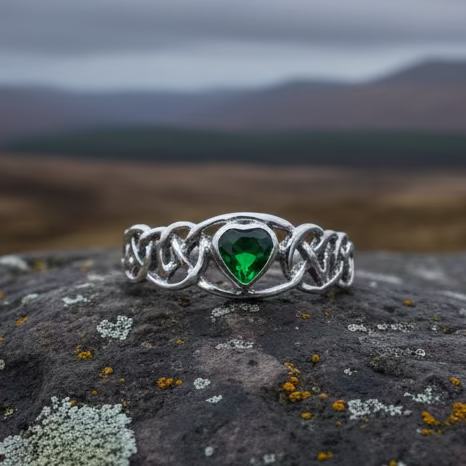 Amore Celtic Heart Ring in Sterling Silver | Ring | Wiccan Center