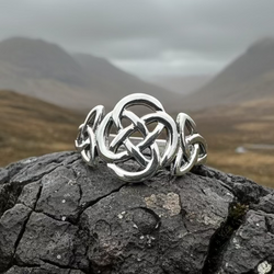 Asha Celtic Dara Knot Ring in Sterling Silver | Ring | Wiccan Center
