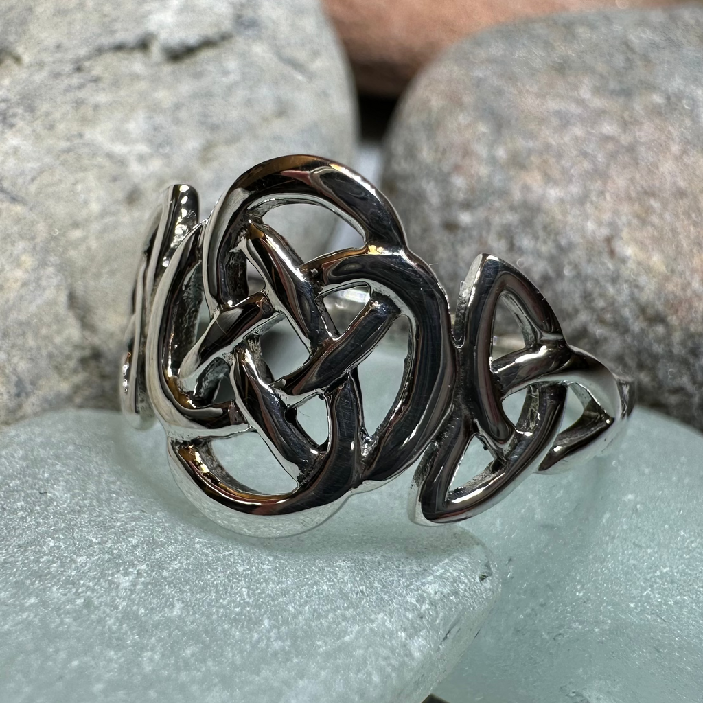 Asha Celtic Dara Knot Ring in Sterling Silver | Ring | Wiccan Center