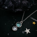 Simple Earth and Moon Natural Stones Pendant Necklace | Necklace | Wiccan Center