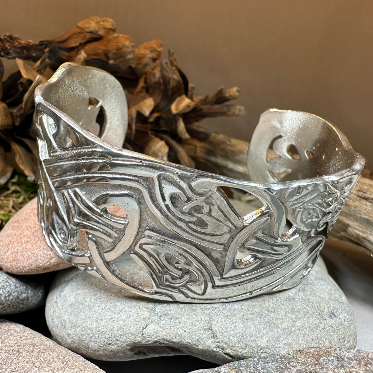 Hamilton Celtic Knot Cuff Bracelet - Handmade in Scotland | Cuff Bracelet | Wiccan Center