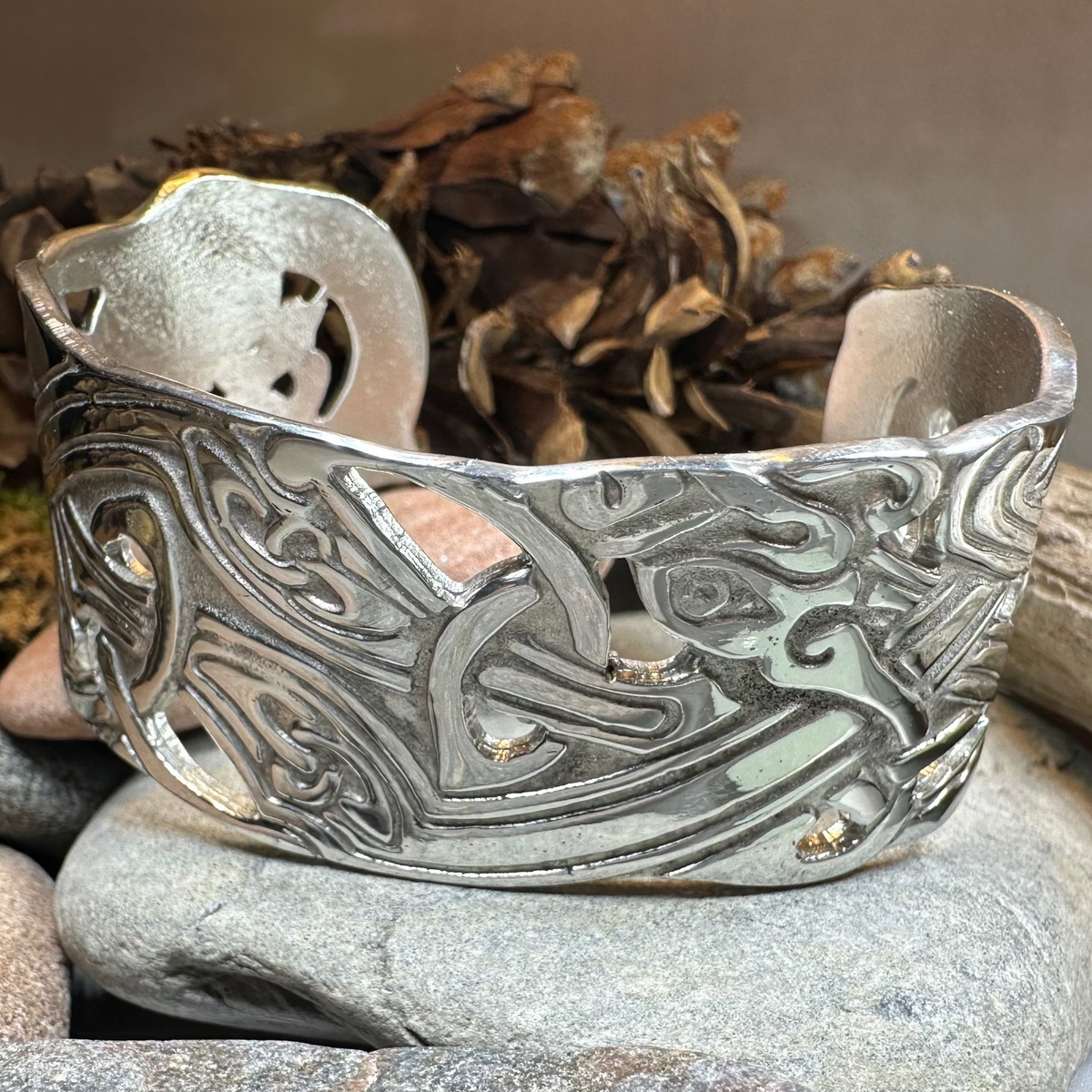 Hamilton Celtic Knot Cuff Bracelet - Handmade in Scotland | Cuff Bracelet | Wiccan Center