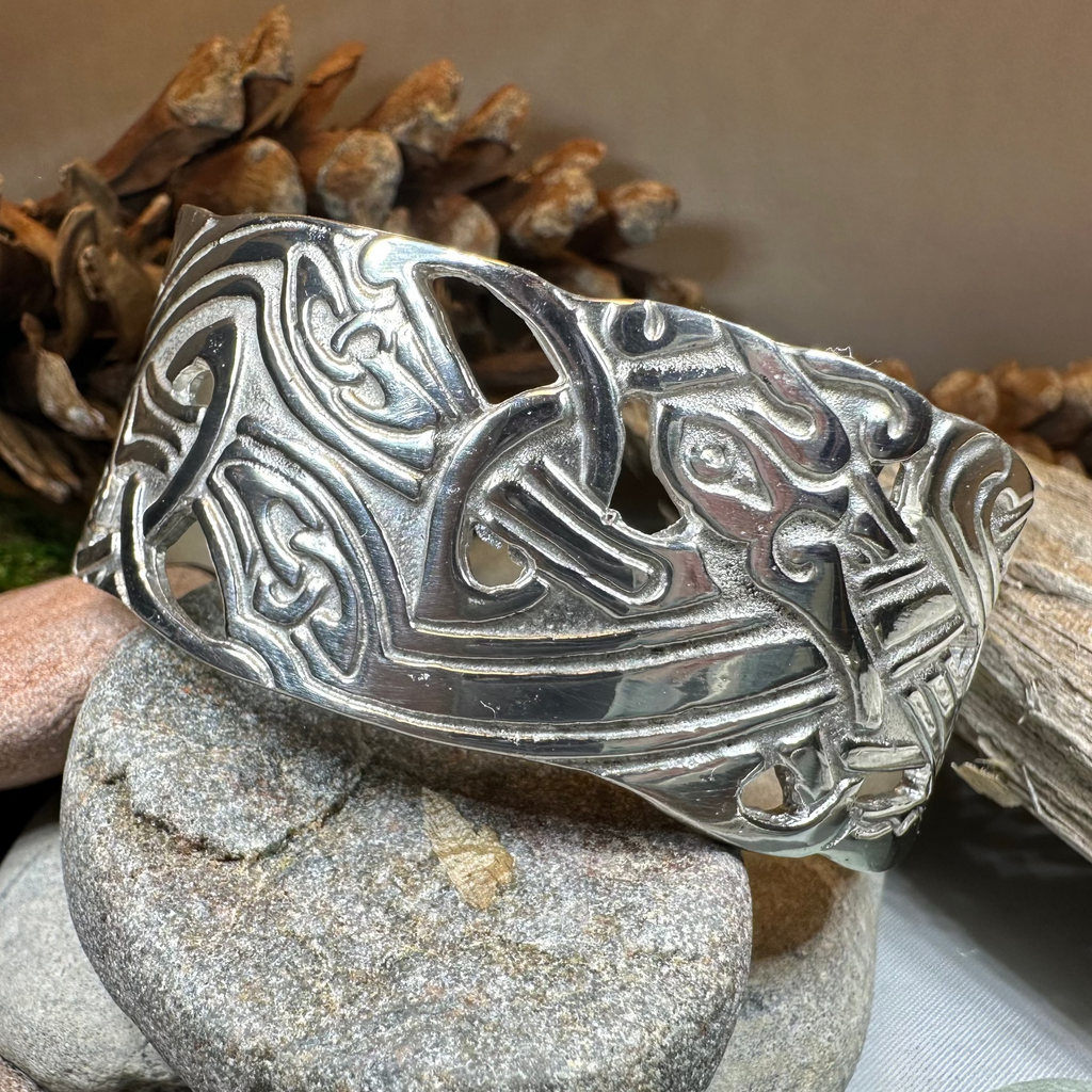 Hamilton Celtic Knot Cuff Bracelet - Handmade in Scotland | Cuff Bracelet | Wiccan Center