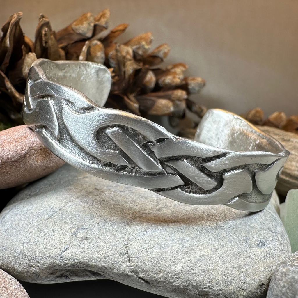 Cruth Celtic Pewter Cuff Bracelet - Handmade in Scotland | Cuff Bracelet | Wiccan Center