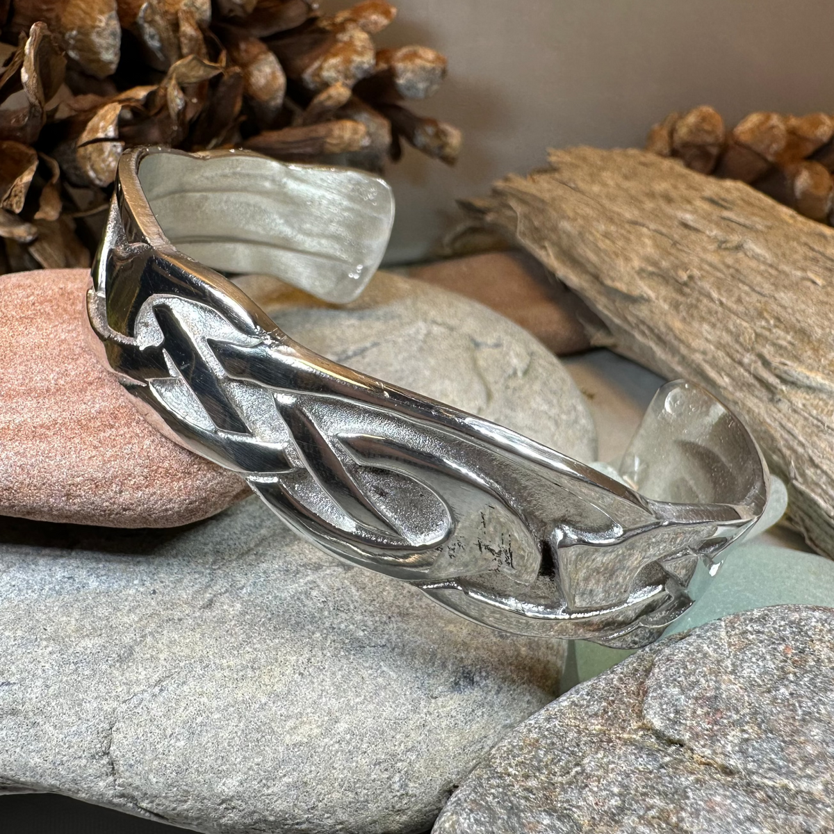 Cruth Celtic Pewter Cuff Bracelet - Handmade in Scotland | Cuff Bracelet | Wiccan Center