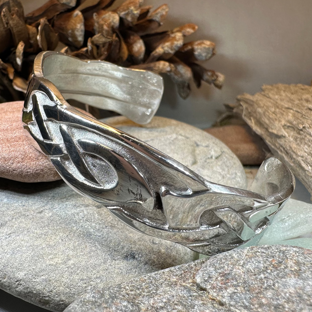 Cruth Celtic Pewter Cuff Bracelet - Handmade in Scotland | Cuff Bracelet | Wiccan Center