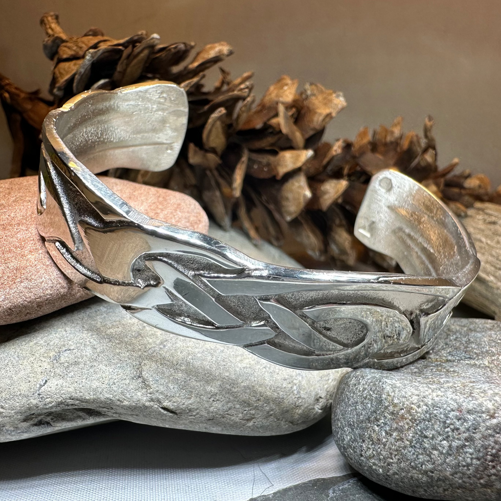 Cruth Celtic Pewter Cuff Bracelet - Handmade in Scotland | Cuff Bracelet | Wiccan Center